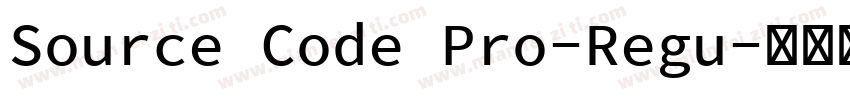 Source Code Pro-Regu字体转换